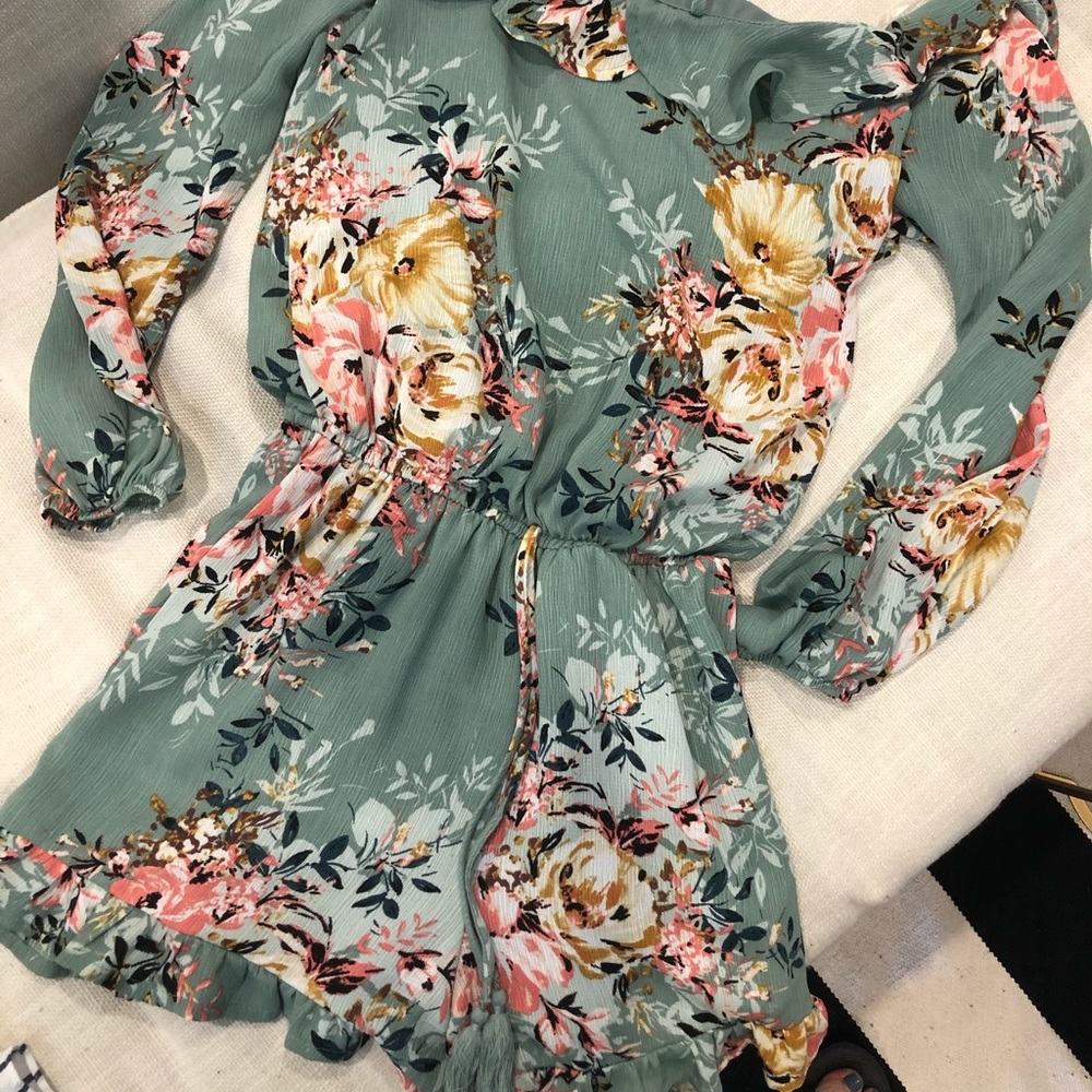 Off the shoulder short romper